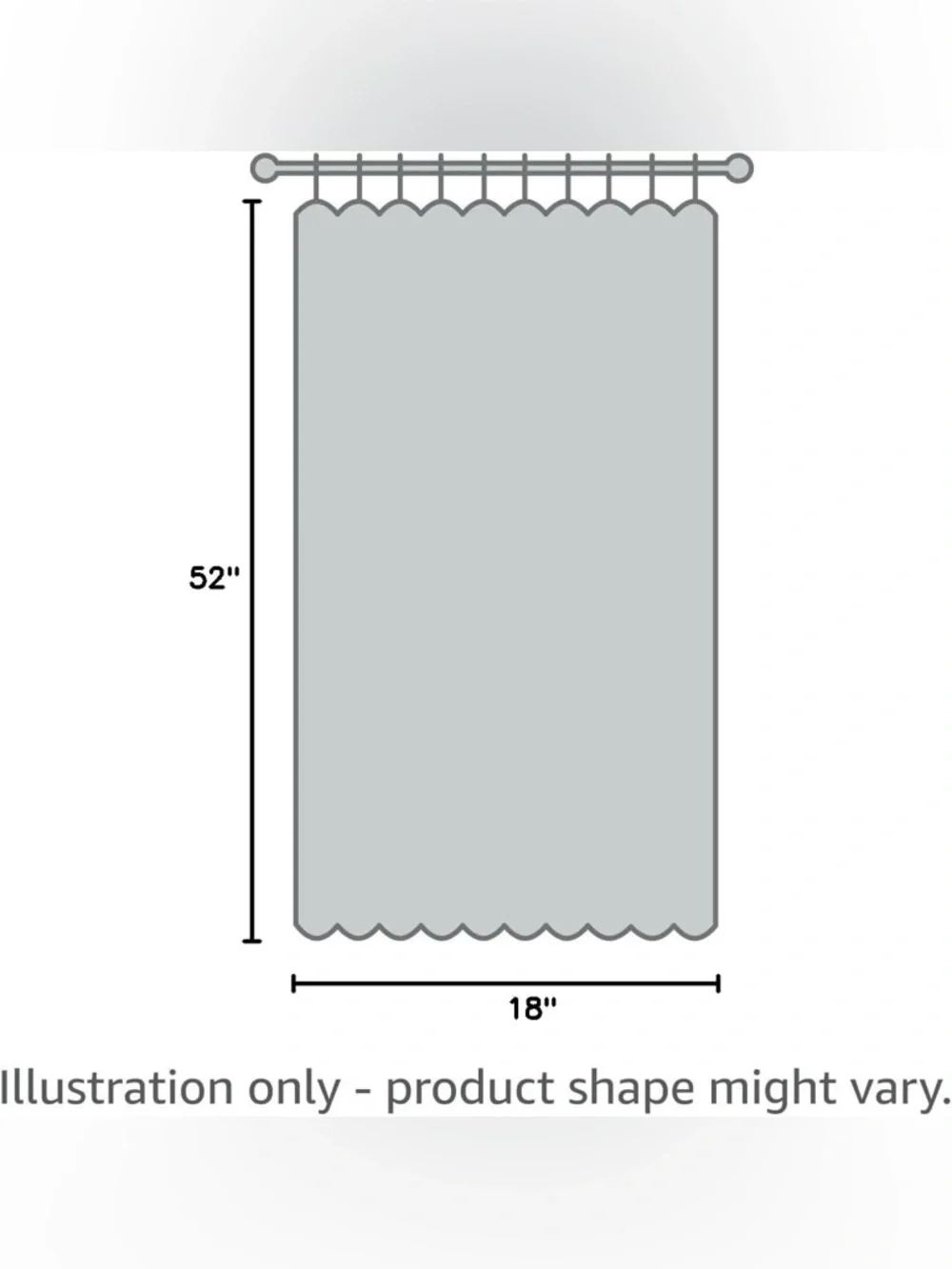 DriftAway Layla Teal/Gray Rod Pocket Café Curtain 52x18